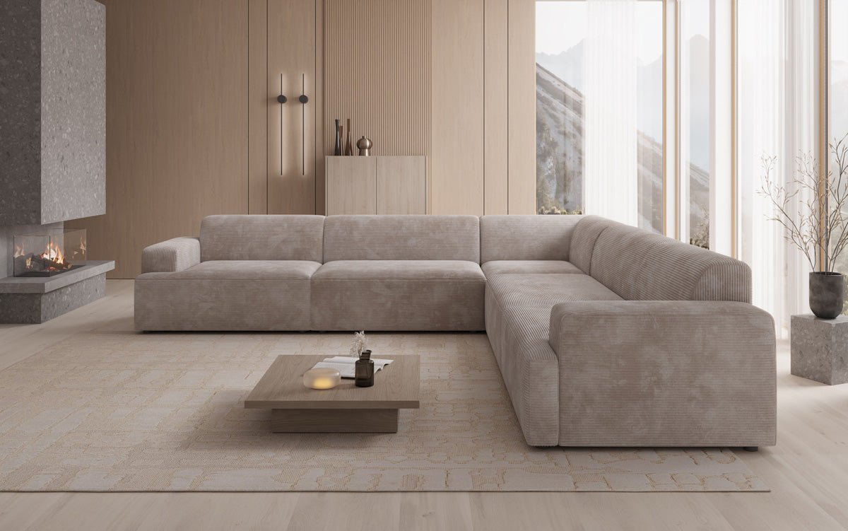 Designer Sofa Monza Living Landscape L XXL in Corduroy