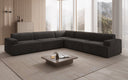 Designer corner sofa Monza XXL sectional in velvet