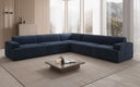 Designer corner sofa Monza XXL sectional in velvet