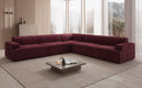 Designer corner sofa Monza XXL sectional in velvet