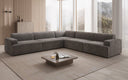 Designer corner sofa Monza XXL sectional in velvet