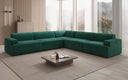 Designer corner sofa Monza XXL sectional in velvet