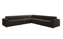 Designer corner sofa Monza XXL sectional in velvet