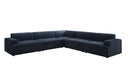 Designer corner sofa Monza XXL sectional in velvet