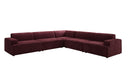 Designer corner sofa Monza XXL sectional in velvet
