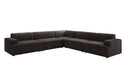 Designer corner sofa Monza XXL sectional in velvet