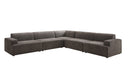Designer corner sofa Monza XXL sectional in velvet