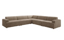 Designer corner sofa Monza XXL sectional in velvet