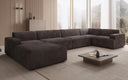 Designer Sofa Monza U XXL in Corduroy