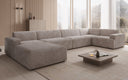 Designer Sofa Monza U XXL in Corduroy