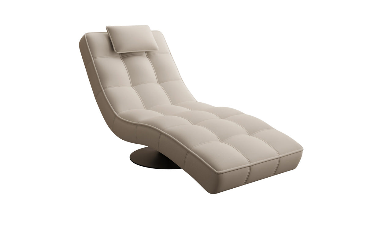 Designer Relax Lounger Livara Fabric with Swivel Function