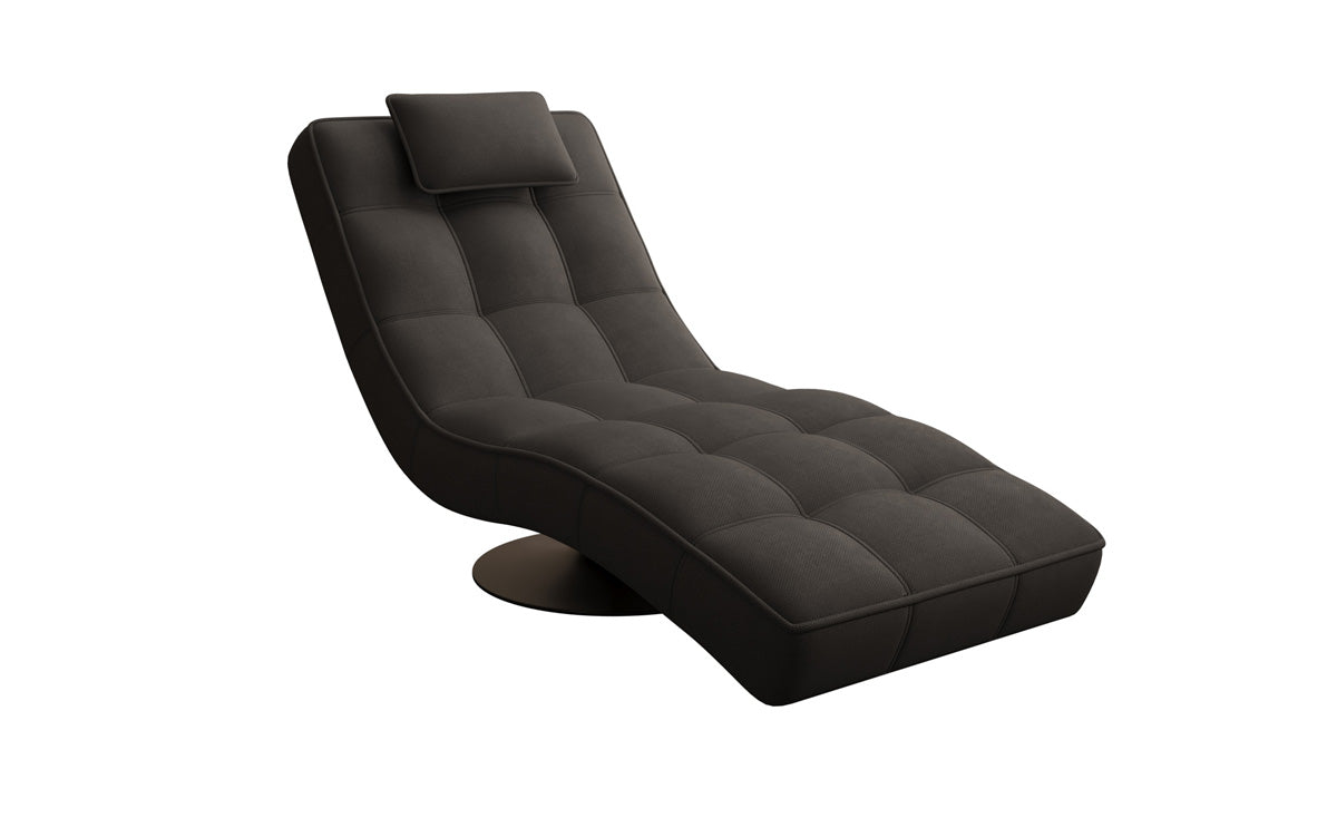 Designer Relax Lounger Livara Fabric with Swivel Function