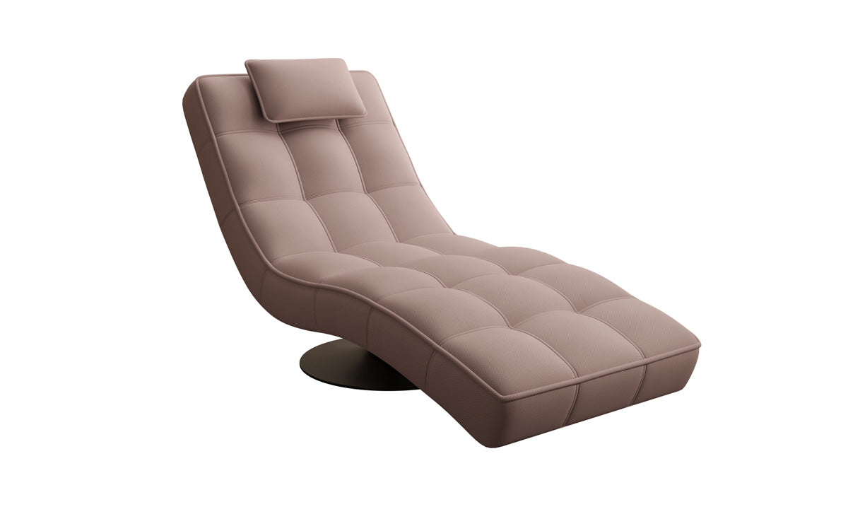 Designer Relax Lounger Livara Fabric with Swivel Function