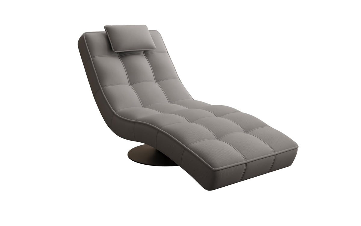 Designer Relax Lounger Livara Fabric with Swivel Function