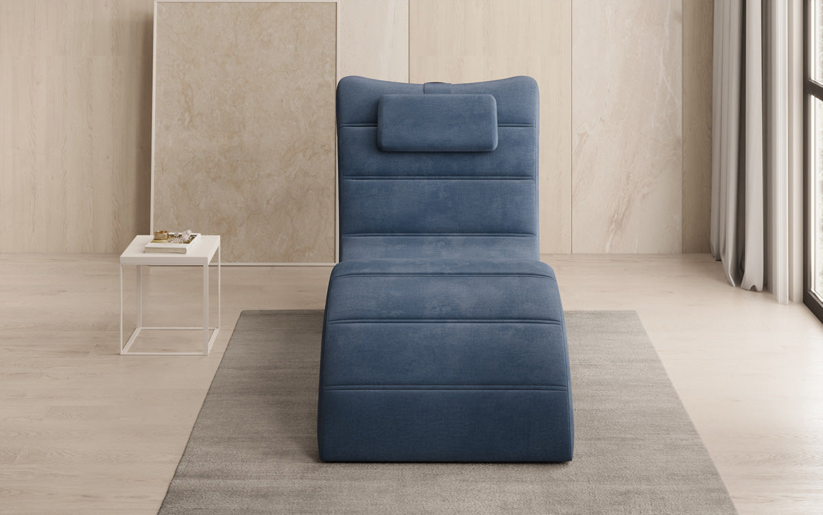 Designer Relax Lounger Leon in Velvet