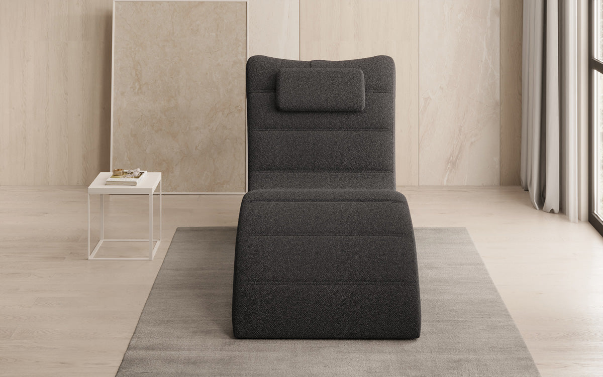 Designer Relax Lounger Leon in Bouclé