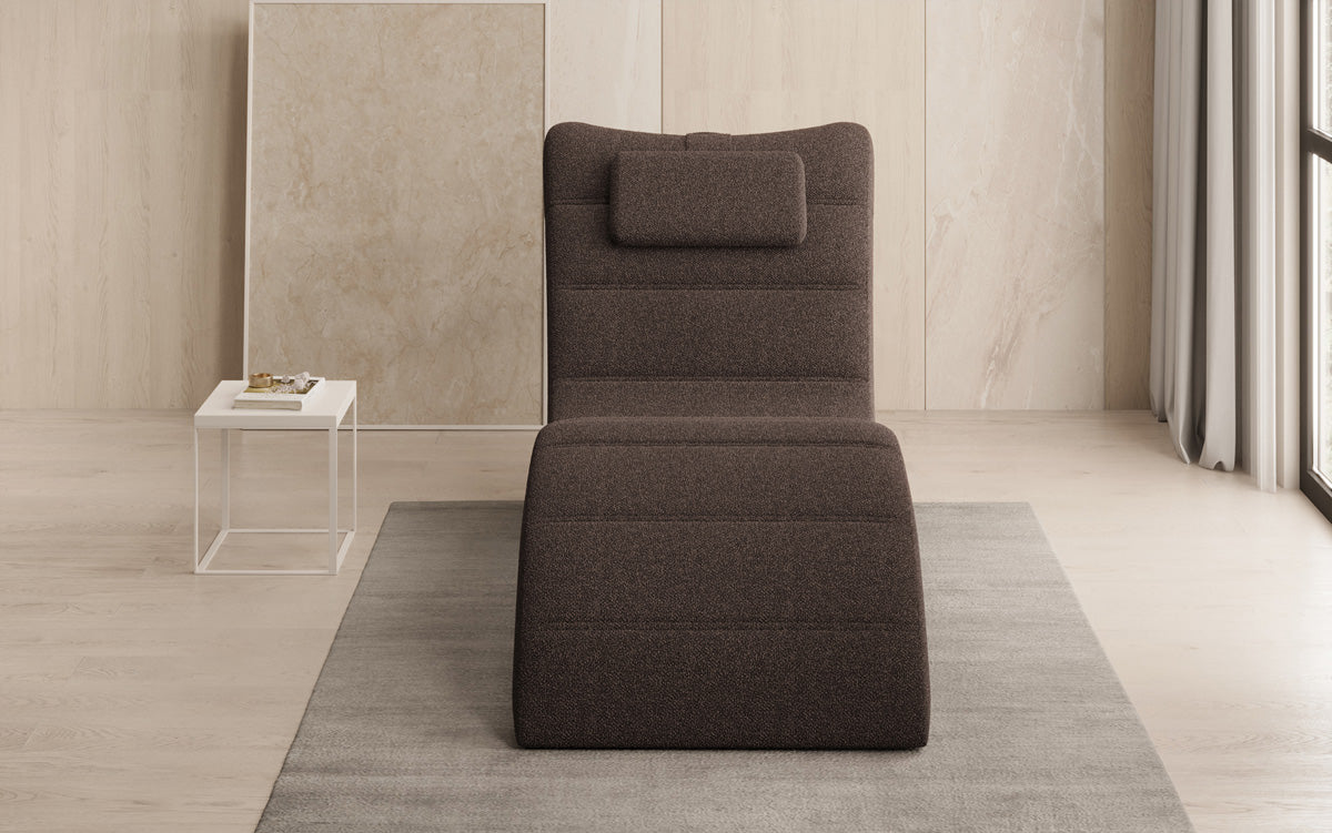 Designer Relax Lounger Leon in Bouclé