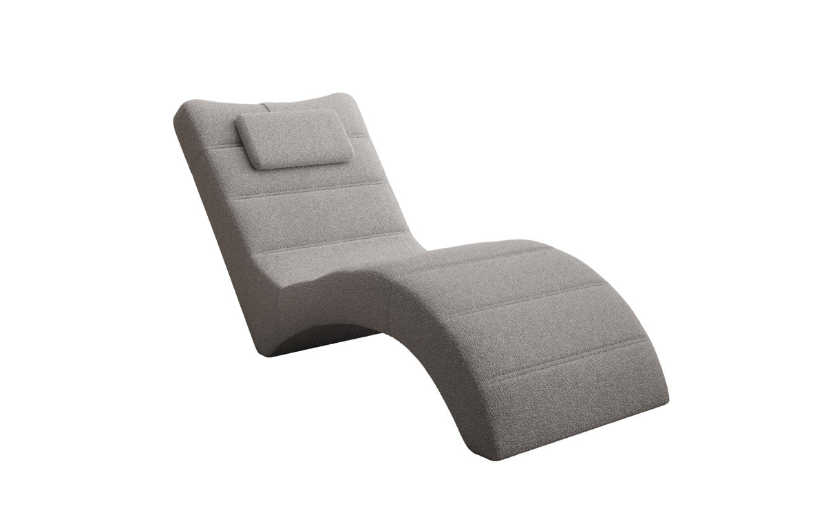 Designer Relax Lounger Leon in Bouclé