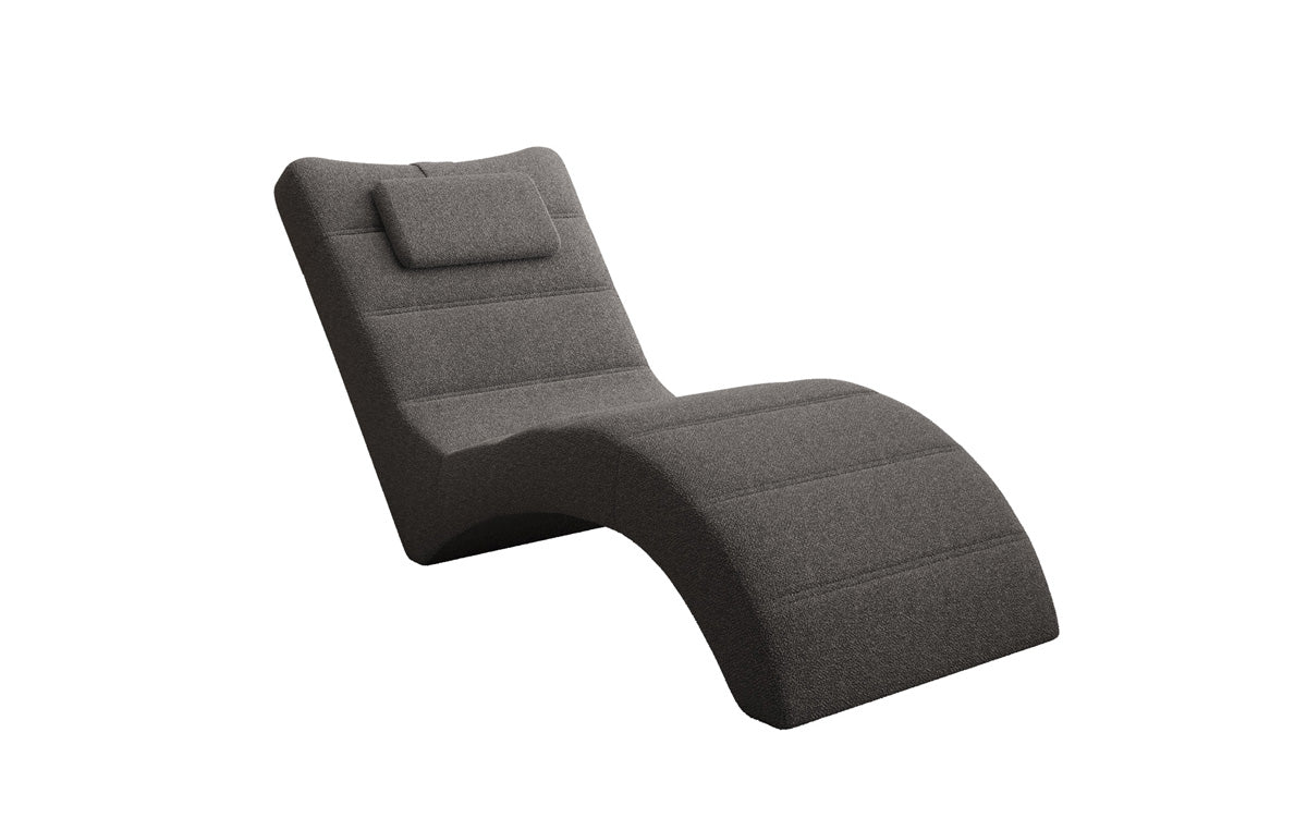 Designer Relax Lounger Leon in Bouclé