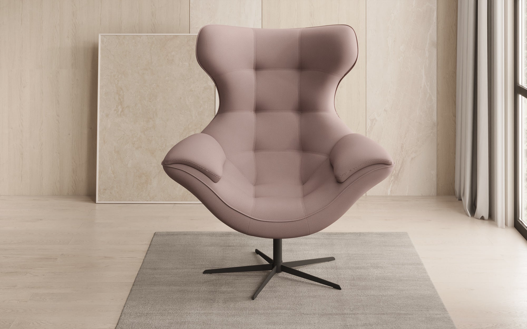 Designer Sofa-Sessel Aurelio in Stoff