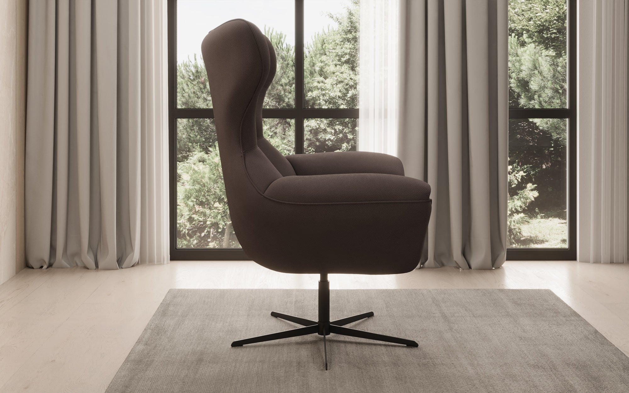 Designer Sofa-Sessel Aurelio in Stoff