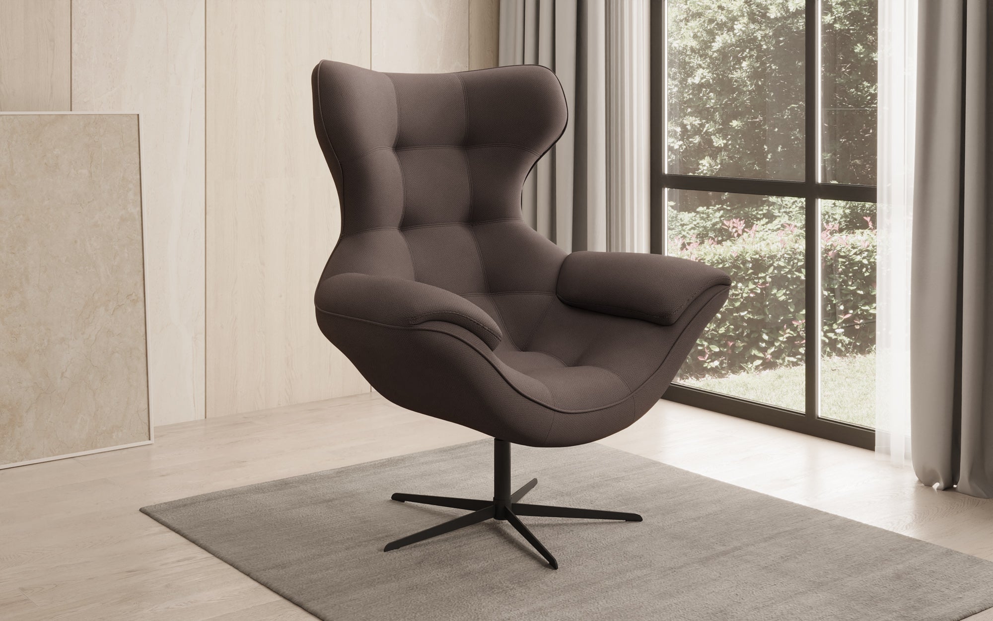 Designer Sofa-Sessel Aurelio in Stoff