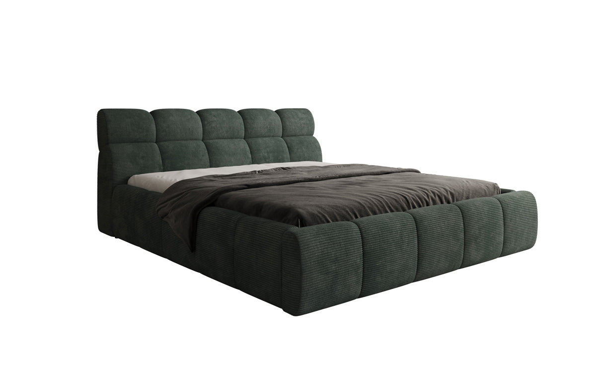 Designer Upholstered Bed Dallas Corduroy with Storage