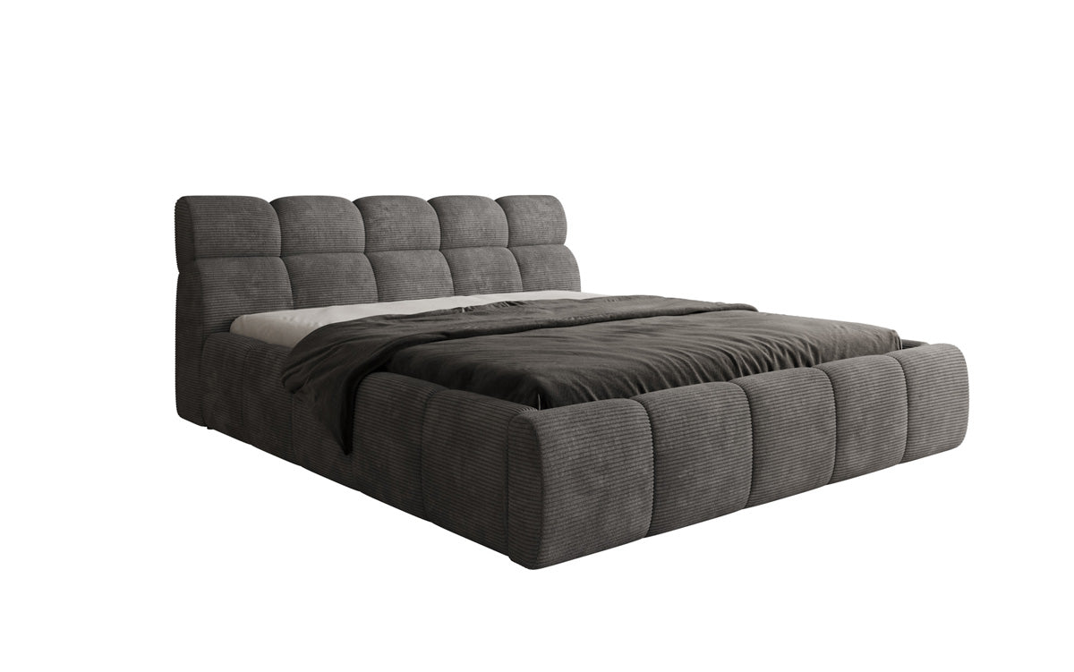 Designer Upholstered Bed Dallas Corduroy with Storage