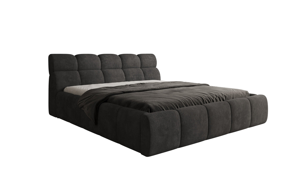 Designer Upholstered Bed Dallas Corduroy with Storage