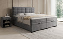 Boxspringbett Alessia mit Stauraum in Samt