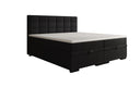 Box spring bed Alessia with storage in teddy bouclé