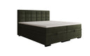 Box spring bed Alessia with storage in teddy bouclé