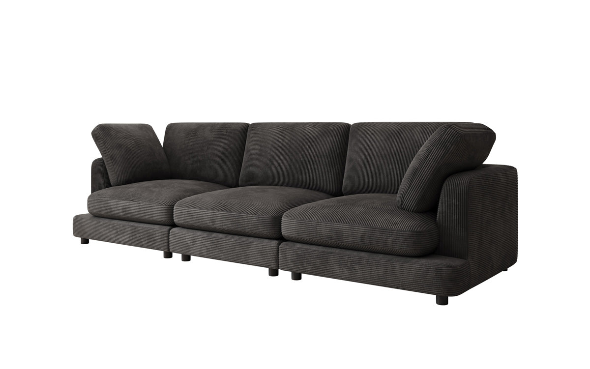Designer 3 Seater Sofa Thalessa in Corduroy