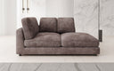 Designer chaise longue/sofa Thalessa in Corduroy