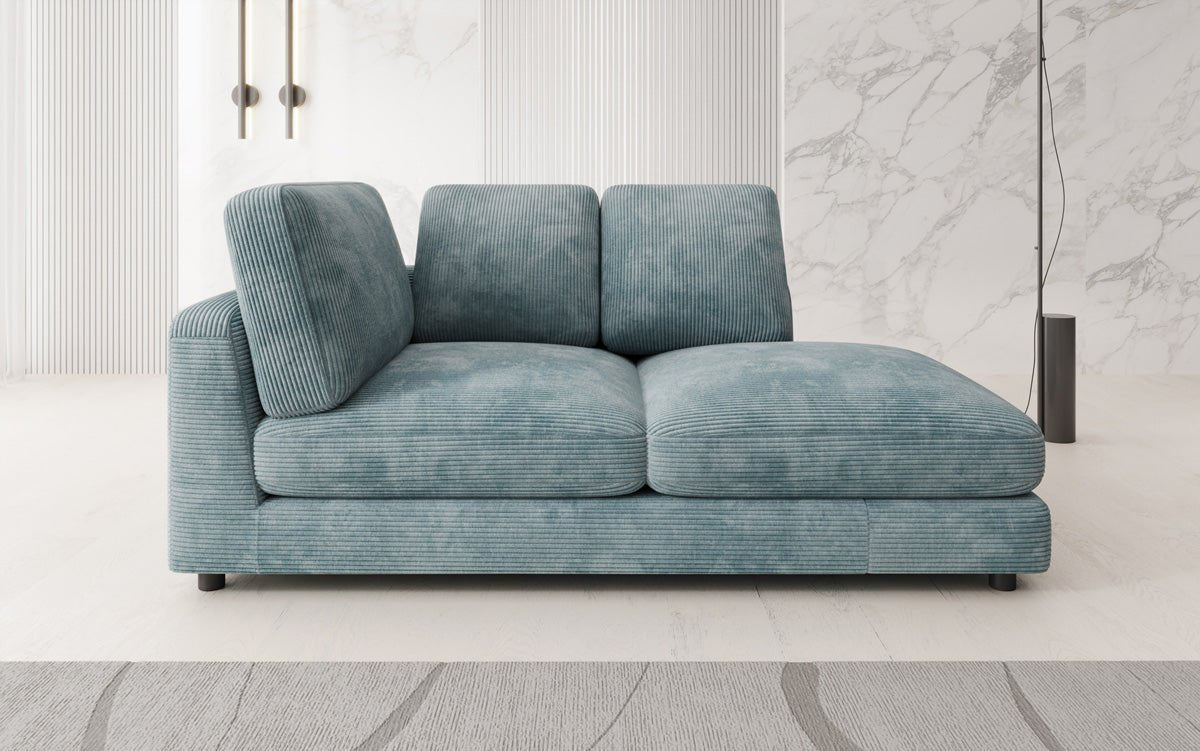 Designer Chaise Lounge/Sofa Thalessa in Corduroy