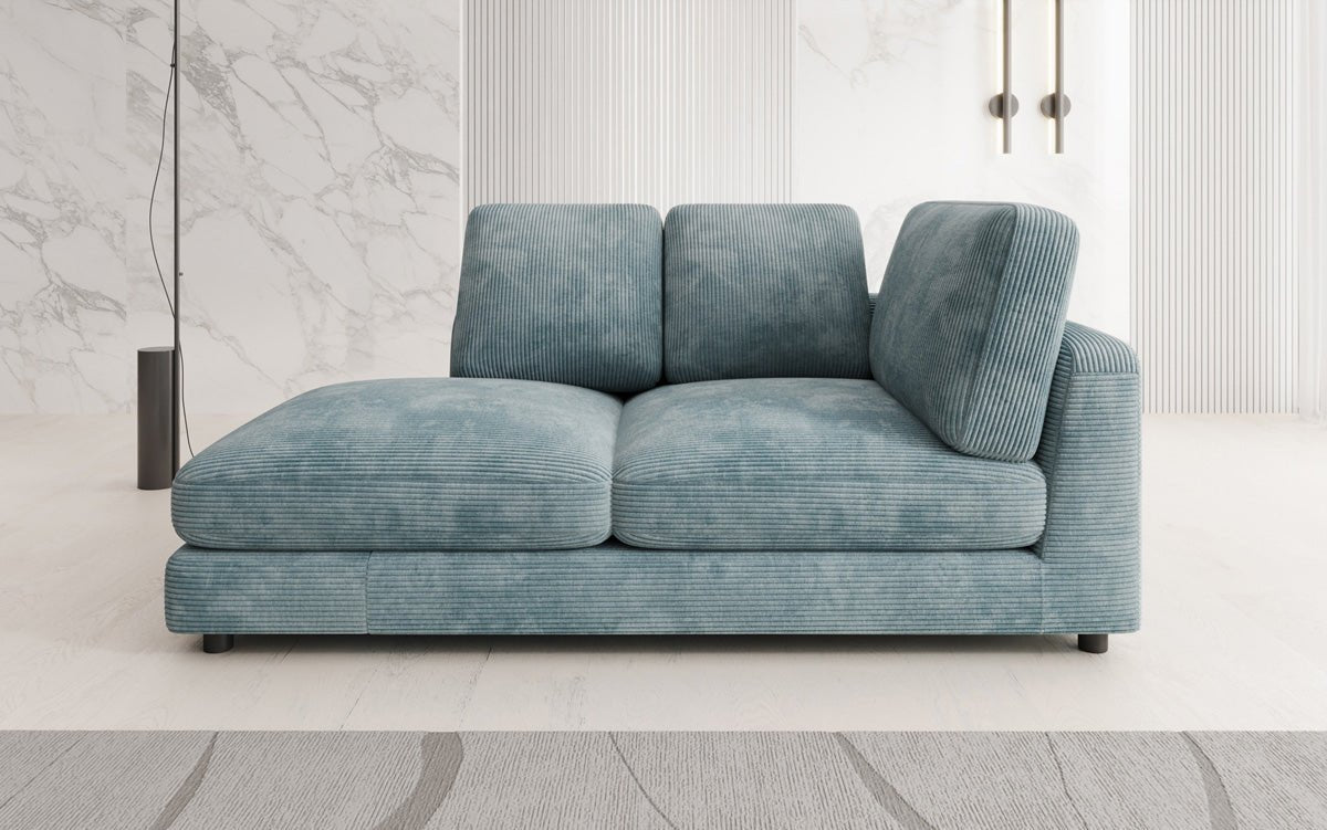 Designer Chaise Lounge/Sofa Thalessa in Corduroy