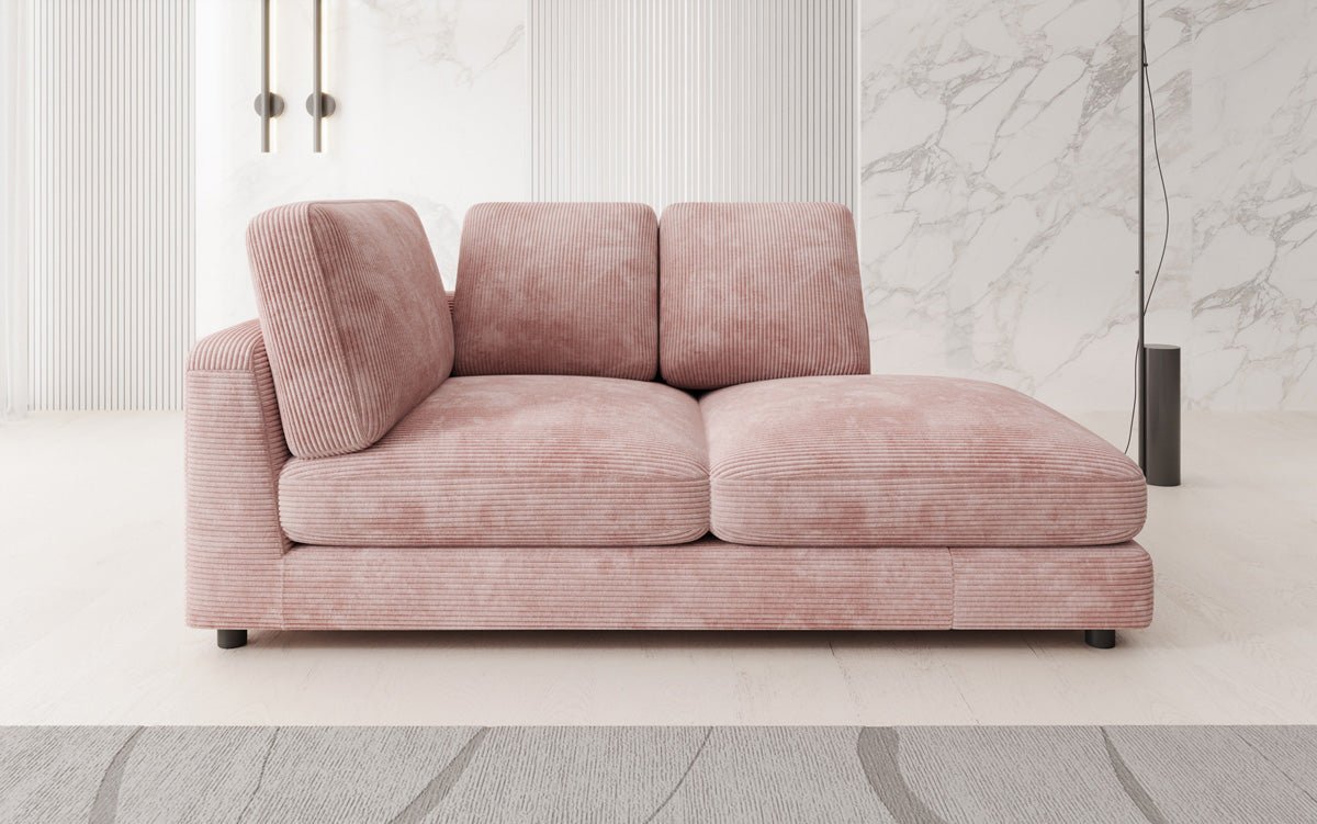 Designer Chaise Lounge/Sofa Thalessa in Corduroy