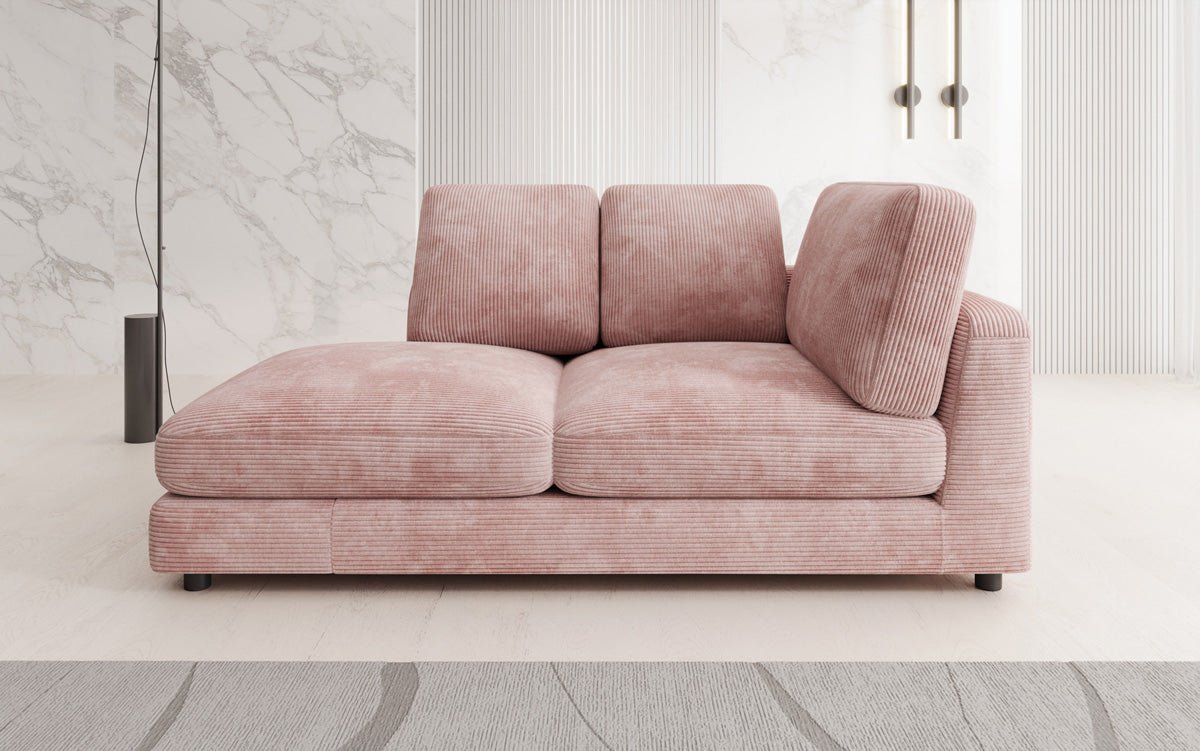 Designer Chaise Lounge/Sofa Thalessa in Corduroy