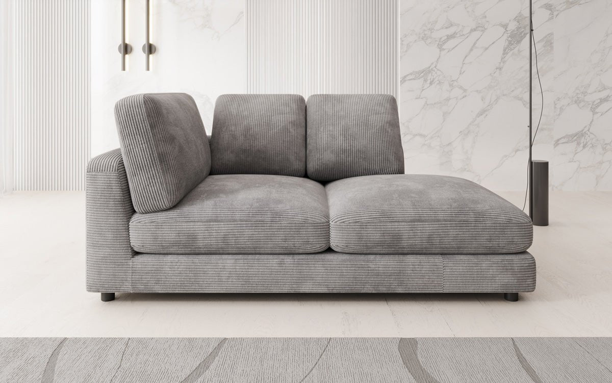 Designer Chaise Lounge/Sofa Thalessa in Corduroy