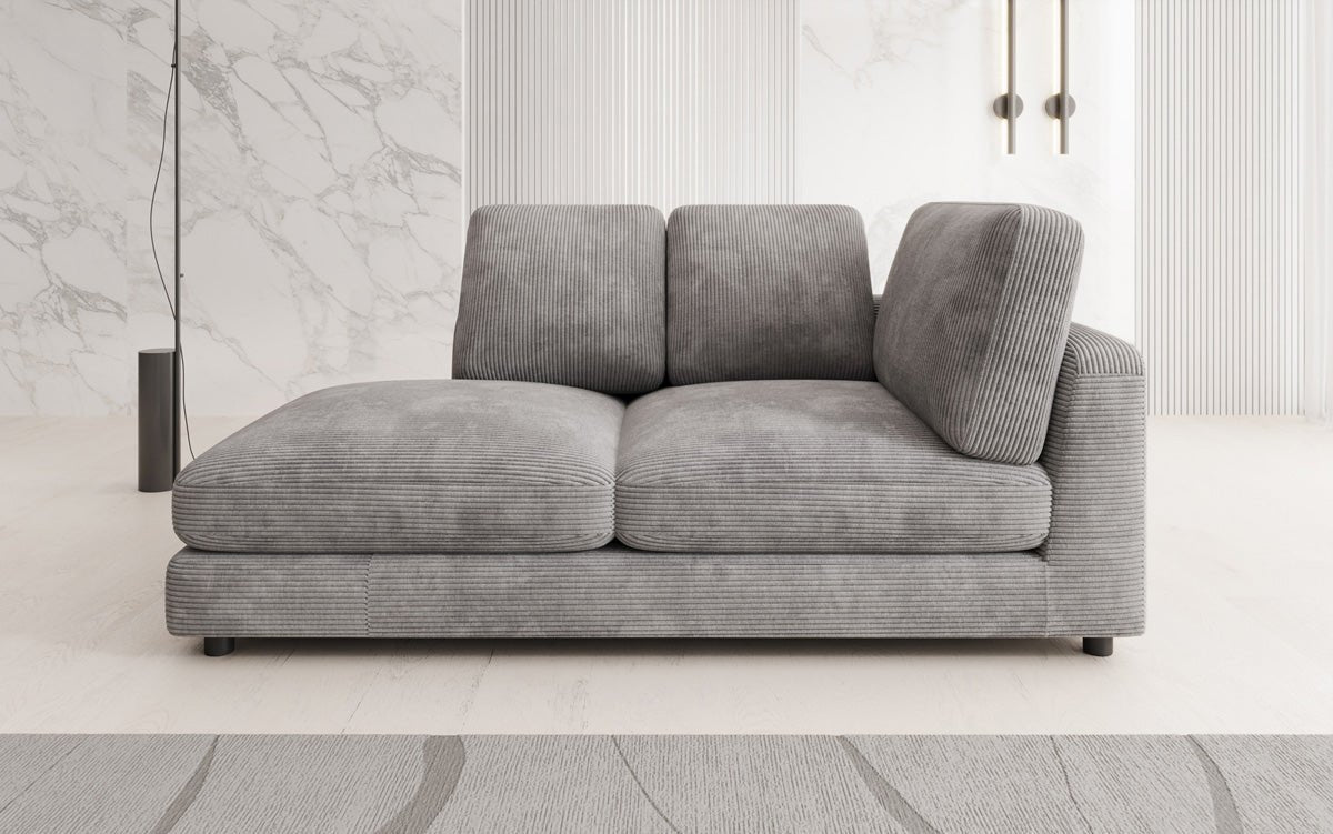 Designer Chaise Lounge/Sofa Thalessa in Corduroy