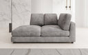 Designer chaise longue/sofa Thalessa in Corduroy