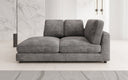 Designer chaise longue/sofa Thalessa in Corduroy