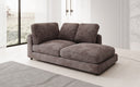 Designer chaise longue/sofa Thalessa in Corduroy