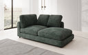 Designer chaise longue/sofa Thalessa in Corduroy