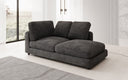 Designer chaise longue/sofa Thalessa in Corduroy