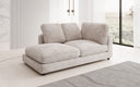 Designer chaise longue/sofa Thalessa in Corduroy