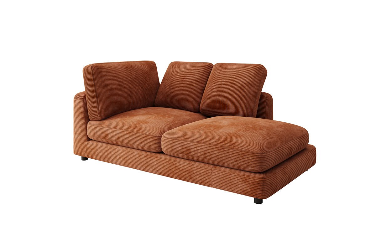 Designer Chaise Lounge/Sofa Thalessa in Corduroy