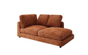 Designer chaise longue/sofa Thalessa in Corduroy