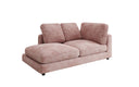 Designer chaise longue/sofa Thalessa in Corduroy