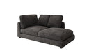 Designer chaise longue/sofa Thalessa in Corduroy